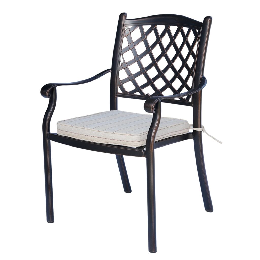 Baylen 6 Seater Cast Aluminium Garden Dining Set 5056771096778 2